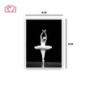 Quadro Decorativo Bailarina Quarto ou Sala 40x60 Center Molduras Branco - 2