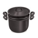 Ver imagem 1 de Espagueteira e legumeira 6 Litros - Preta - Grande