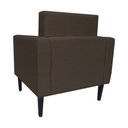 Ver imagem 4 de Conjunto 2 Poltronas Estofadas Para Clínica Leticia Slim Suede Marrom - LM DECOR