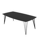 Ver imagem 4 de Mesa de Jantar Cerys 220 Cm - Preto Fosco
