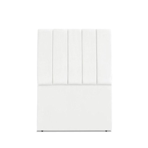 Cabeceira Estofada Solteiro Carla 90 Cm Suede Branco