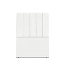Ver imagem 1 de Cabeceira Estofada Solteiro Carla 90 Cm Suede Branco