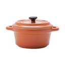 Ver imagem 3 de Mini caçarola redonda de porcelana laranja - 12,7cm