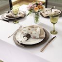 Ver imagem 2 de Toalha de Mesa - Marfim - Redonda -170cm Toalha de Mesa - Marfim - 170 x 170