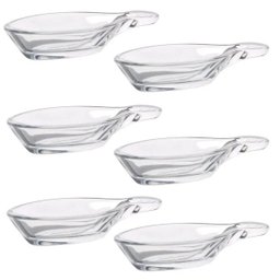 Conjunto de 6 colheres para finger food em vidro turco - 1