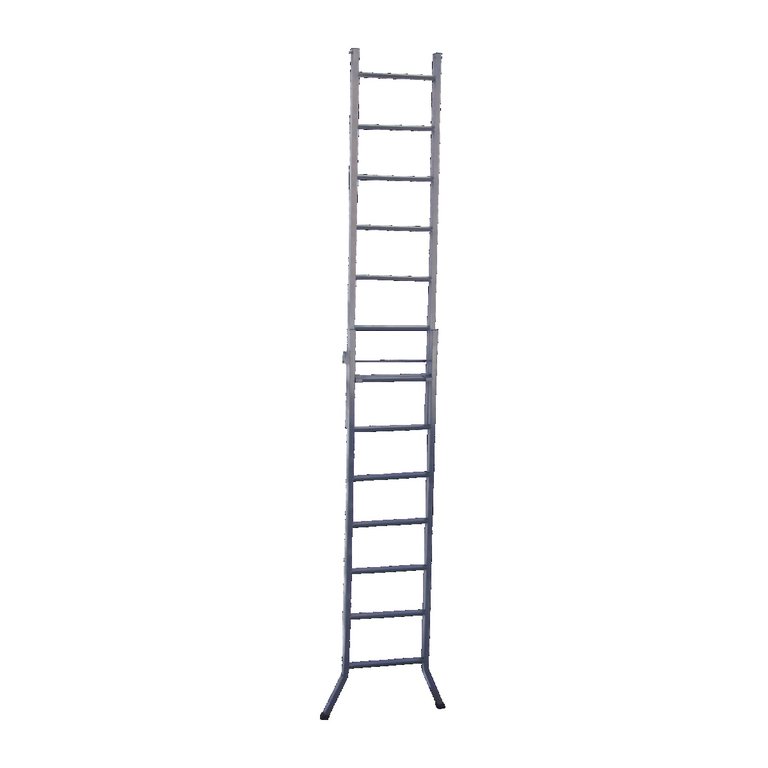 Escada 3 em 1 Extensiva em Chapa de Aço 13 e 7 Degraus 390cm