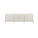 Ver imagem 2 de Rack Jasper 185 Cm Tv até 75 Polegada Sala - Champanhe com Off White Fosco
