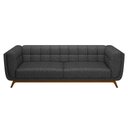Ver imagem 3 de Sofá Living Decorativo 3 Lugares 240cm Bellart M22 Linho Chumbo - Mpozenato