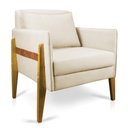 Ver imagem 1 de Poltrona Lana Suede Base de Madeira - D’Rossi - Bege