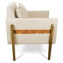 Ver imagem 4 de Poltrona Lana Suede Base de Madeira - D’Rossi - Bege
