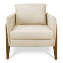 Ver imagem 3 de Poltrona Lana Suede Base de Madeira - D’Rossi - Bege