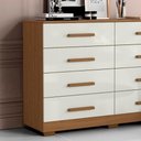 Ver imagem 2 de Cômoda para Quarto com 8 Gavetas 136cm Sirlei A09 - D'Rossi Atacama e Off White