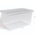 Ver imagem 4 de Organizador de Geladeira com Tampa 2,9L Caixa Organizadora Frutas Verduras Transparente Uz