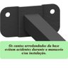 Suporte Refletor Base Reta Braço 50 Cm Preto - 2