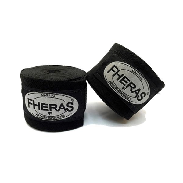 Kit Fheras Luva de Boxe Muay Thai + Bandagem + Bucal + Caneleira Rosa - 4