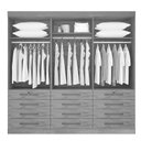 Ver imagem 4 de Guarda-Roupa Casal 6 Portas 12 Gavetas Mônaco D'Doro Ipê/Off