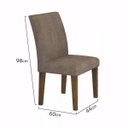 Ver imagem 6 de Conjunto Sala de Jantar Mesa Tampo Vidro 160cm 6 Cadeiras Olímpia New Leifer