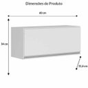 Ver imagem 2 de Armário Aereo Basculante Kali Premium 60cm - Branco - Nicioli