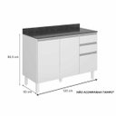 Ver imagem 6 de Cozinha Completa Kali Premium 7045 - Branco - Nicioli