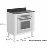 Cozinha Completa Kali Premium 7045 - Branco - Nicioli - 4