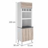 Cozinha Completa Kali Premium 7046 - Branco/Arezzo/Off White - Nicioli - 7