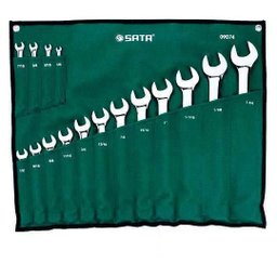 JOGO DE CHAVE COMBINADA SATA 1/4 A 1.1/4 (16pçs) ST09074SJ - 1