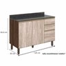 Cozinha Completa Kali Premium 7047 - Amendoa/Arezzo/Off White - Nicioli - 3