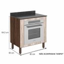 Ver imagem 6 de Cozinha Completa Kali Premium 7047 - Amendoa/Arezzo/Off White - Nicioli