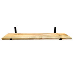 Prateleira Industrial Mão Francesa Madeira Pinus Maciça 1 MT:NATURAL - 4
