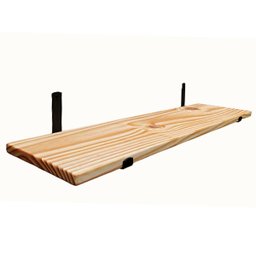 Prateleira Industrial Mão Francesa Madeira Pinus Maciça 1 MT:NATURAL - 1