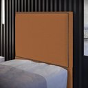 Ver imagem 2 de Cabeceira Cama Box Solteiro Com Tachas 100 cm Vicenza L02 Bouclê Terracota - Lyam Decor