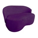 Ver imagem 2 de Kit Namoradeira + Poltrona Decorativa Beatriz Orgânica Veludo Roxo
