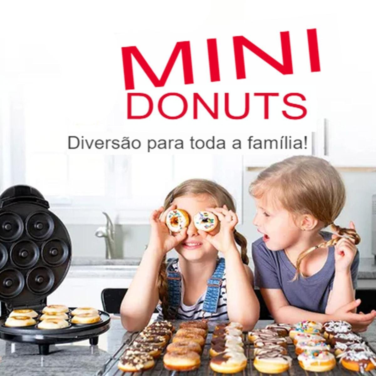 Mini Máquina de Fazer Donuts Rosquinhas 7 Furos 110v - 7