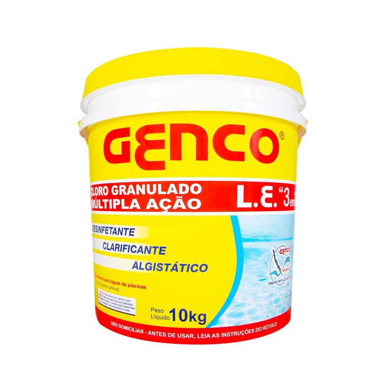 Cloro Granulado Multipla Ação 3 em 1 10kg Genco