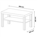 Ver imagem 3 de Mesa de Centro para Sala 80 Cm 4565 Carvalho Off White Arly Carvalho Off White