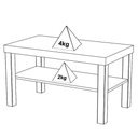 Ver imagem 4 de Mesa de Centro para Sala 80 Cm 4565 Carvalho Off White Arly Carvalho Off White