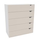 Ver imagem 2 de Cômoda Porto 5 Gavetas Branco/creme - Politorno