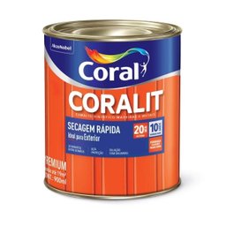 TINTA CORALIT ESMALTE BRANCO ACETINADO 1/4 = 900 ML CORAL - 1