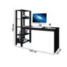 Mesa Escrivaninha Artemis Home Office Preto - 2