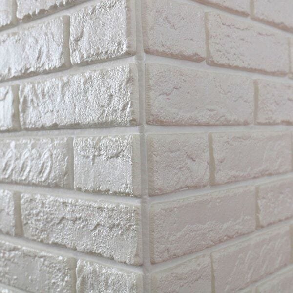 Papel de Parede 3D Kit 10 Placas Painel 70 x 76 cm Adesivo Casa Sala Quarto - 4