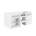 Ver imagem 6 de Cama Alta com Portas 80 Ilha Bela Branco