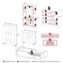 Ver imagem 4 de Quarto Infantil Completo com Minicama Montessoriana Ternura Multimóveis MP4883 Off White