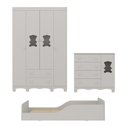 Ver imagem 7 de Quarto Infantil Completo com Minicama Montessoriana Ternura Multimóveis MP4883 Off White