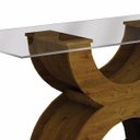 Ver mais imagens de Conjunto Sala de Jantar Mesa Tampo Vidro 120cm 4 Cadeiras Olímpia New Leifer