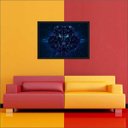 Ver imagem 3 de Quadro Decorativo Leão Abstrato Animais Salas Decorações Interiores Com Moldura
