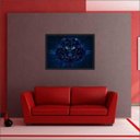Ver imagem 1 de Quadro Decorativo Leão Abstrato Animais Salas Decorações Interiores Com Moldura