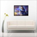 Ver imagem 2 de Quadro Decorativo Leão Abstrato Animais Salas Decorações Interiores Com Moldura