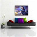 Ver imagem 4 de Quadro Decorativo Leão Abstrato Animais Salas Decorações Interiores Com Moldura