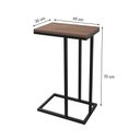 Ver imagem 3 de Mesinha de Apoio Lateral Kali para Braço de Sofá em Mdf 15mm Estilo Industrial- Preto