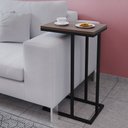 Ver imagem 1 de Mesinha de Apoio Lateral Kali para Braço de Sofá em Mdf 15mm Estilo Industrial- Preto